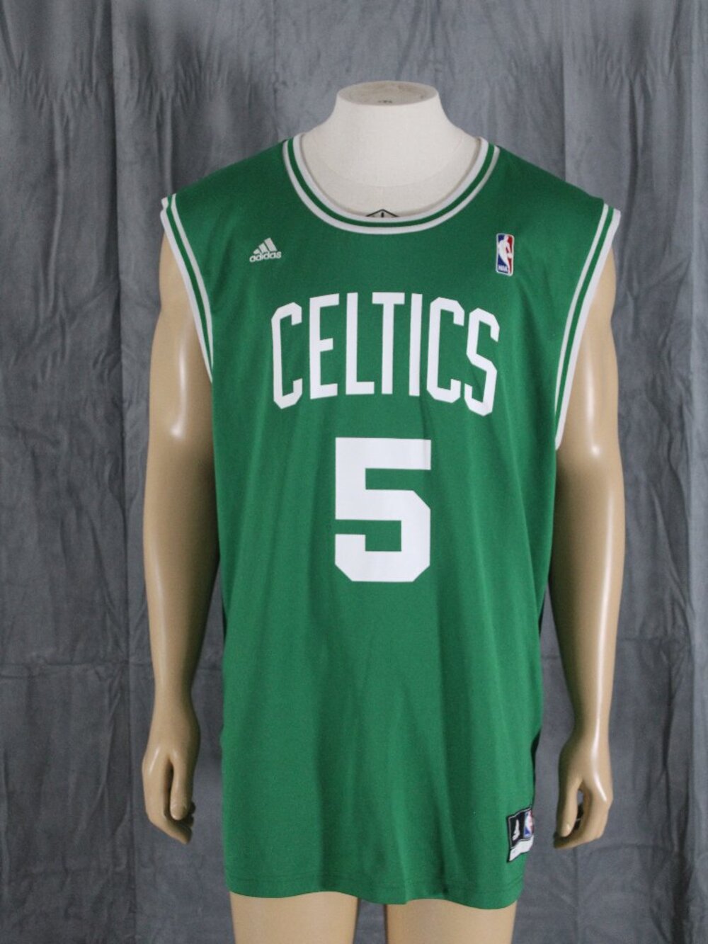 Boston Celtics Jersey (Retro) - Kevin Garnett Number 5 by Adidas - Men's Large